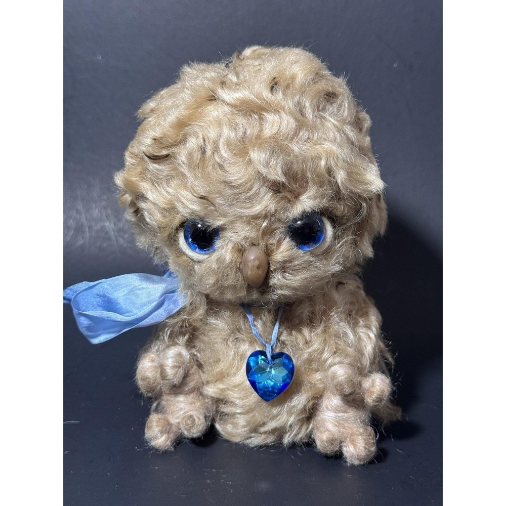 Handmade OOAK Mohair Owl‎ Plush 6"